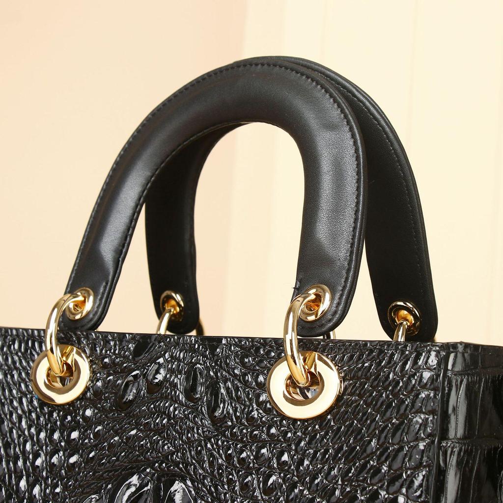 Crocodile Print High-End Women's Handbag and Crossbody Bag