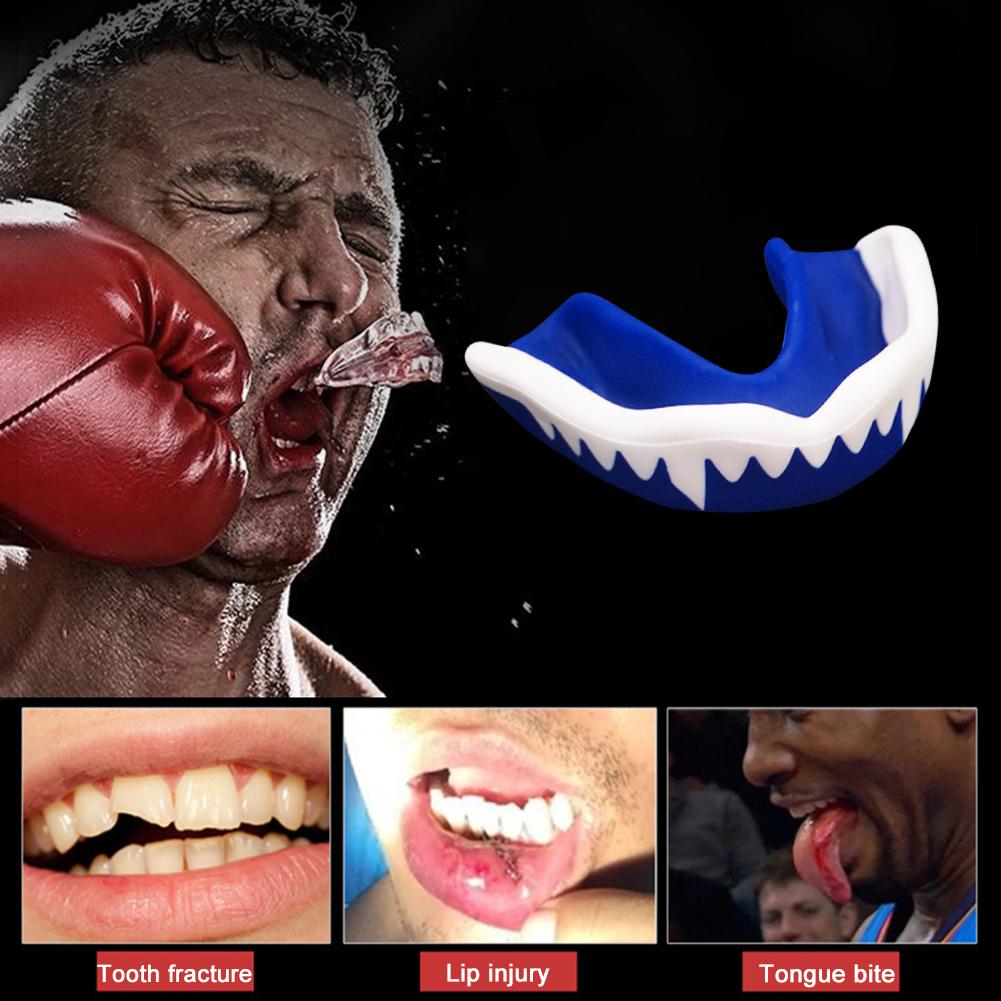 Mouth Guard Teeth Protector with Storage Box Combat Sports Mouth Guard Adults Junior Mouth Guard for Contact Combat Sport