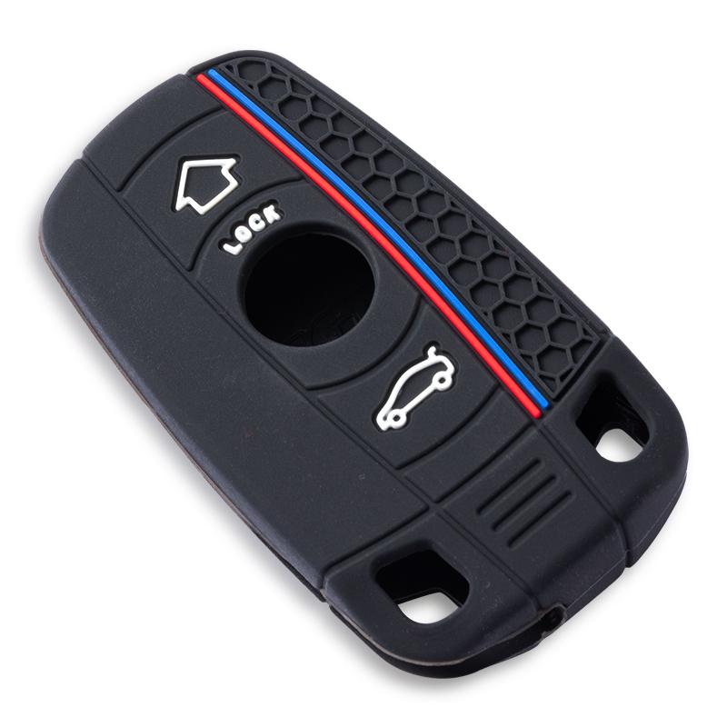 STIQ3 New Smart Car Key Case Cover Fob For BMW E60 E61 E70 E81 E87 E90 E91 E92 X1 X5 X3 1 3 5 6 Series Z4 Silicone Protector Shell