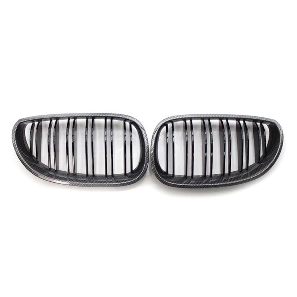 For BMW 5 Series E60 E61 Sedan Touring M5 2003-2010 Front Hood Kidney Bumper Racing Grille Mesh Grill Car Replacement Accessorie
