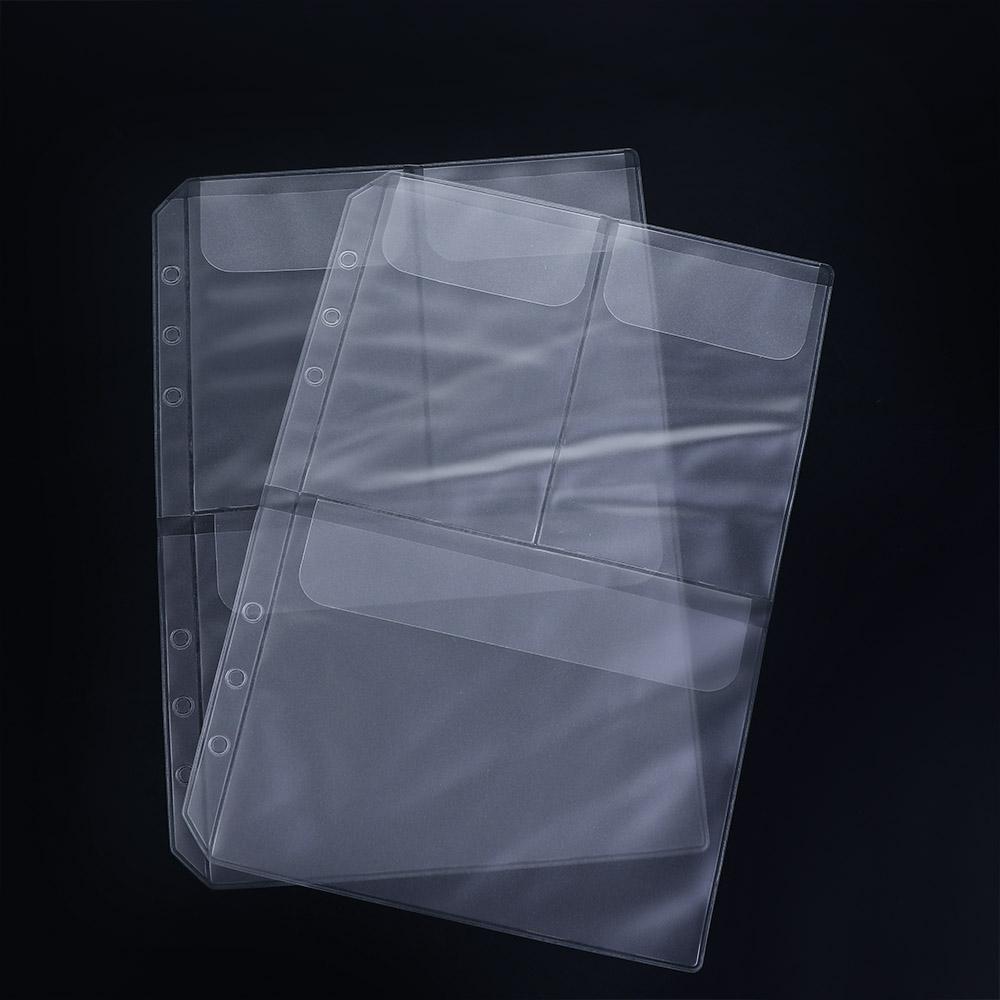Filler with Flap A5 A6 Size Notebook Binder Binder Pockets Loose Leaf Bags Binder Zipper Folders
