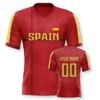 Custom Spain Soccer Jersey Personalized Name Number Football Team Shirt for Men Women Kids Summer Quick Dry Jerseys