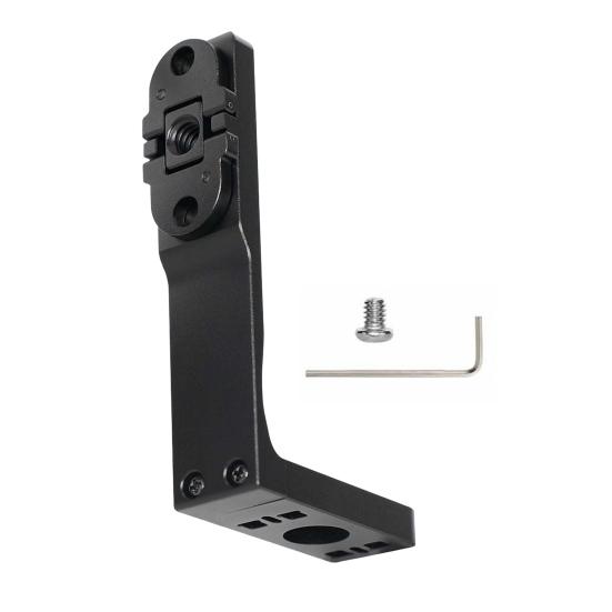 Horizontal Mount Bracket for Insta360 X3/X4/X5 Aluminum Alloy Action Camera 90 Degree L Bracket Transverse Support Holder with 1/4-inch Screw Hole