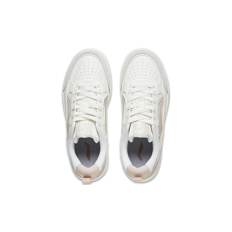 New LiNing Tianji 2.0 Durable Breathable Low Top Skateboard Shoes Women's White Umber AGCT212-1