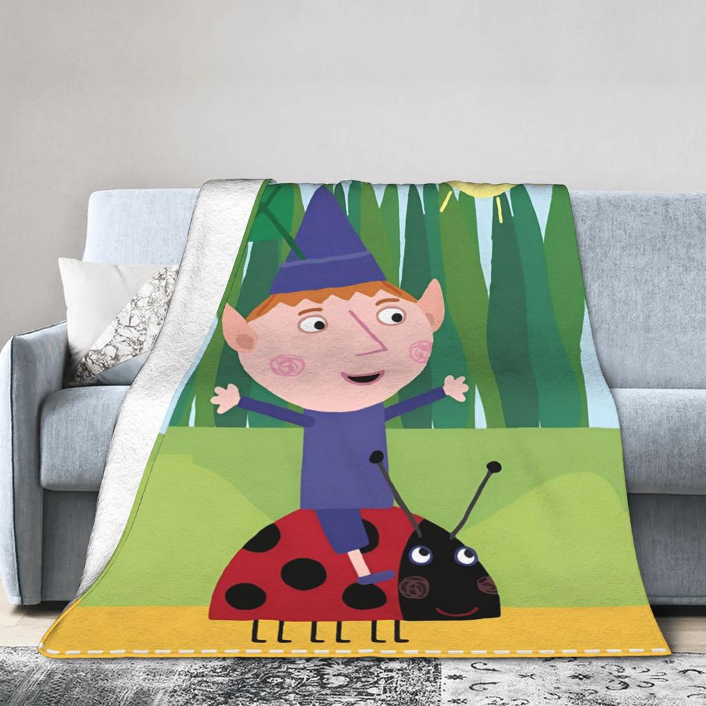 Cartoon B-Ben und H-Holly Decken Samt Multifunktionale Leichte Überwurfdecke für Bett Schlafzimmer Bettwäsche Überwürfe