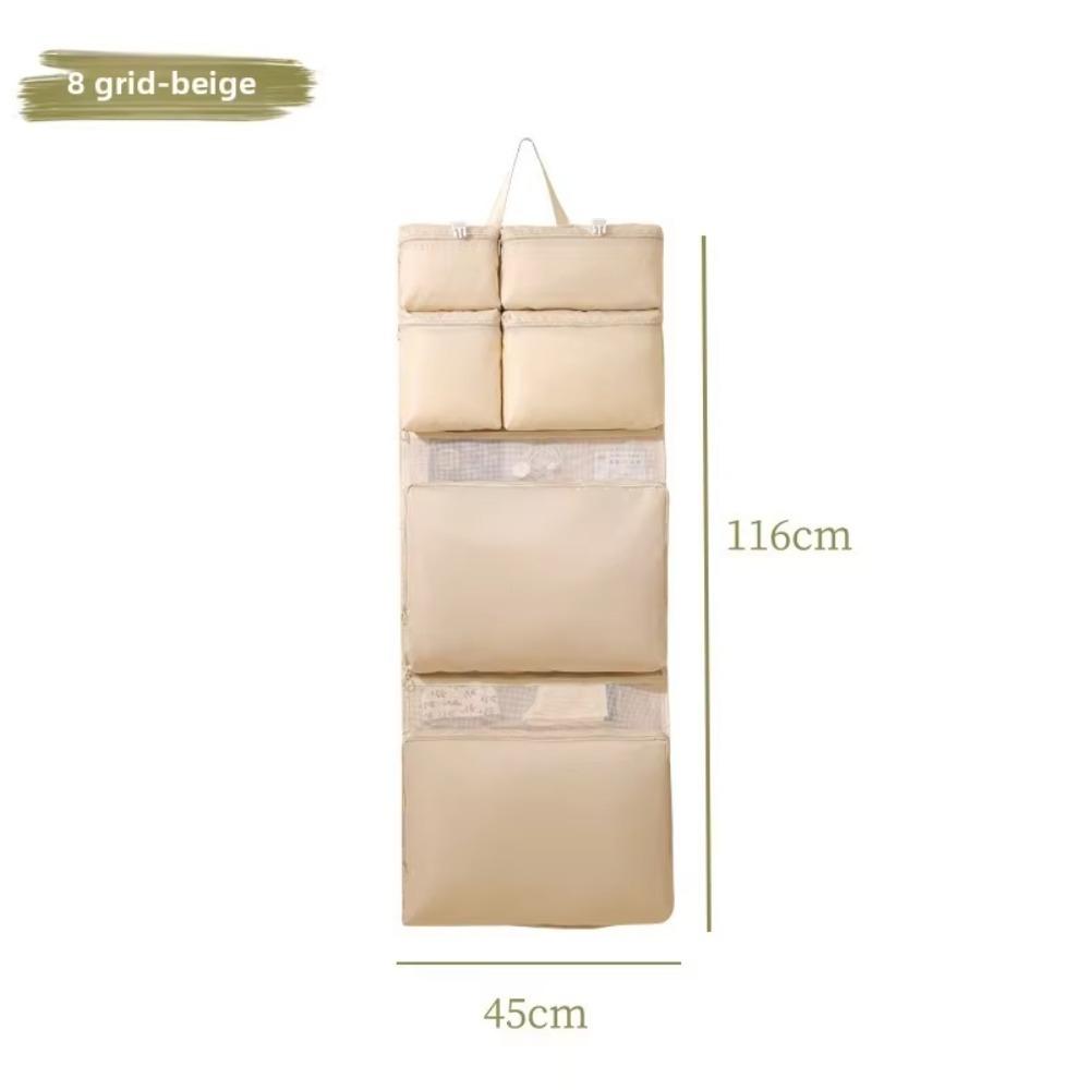 

Multi-Compartment Luggage Organizer Portable Clothing Sorting Bag Fashion Travel Bag 8 Grids Beige