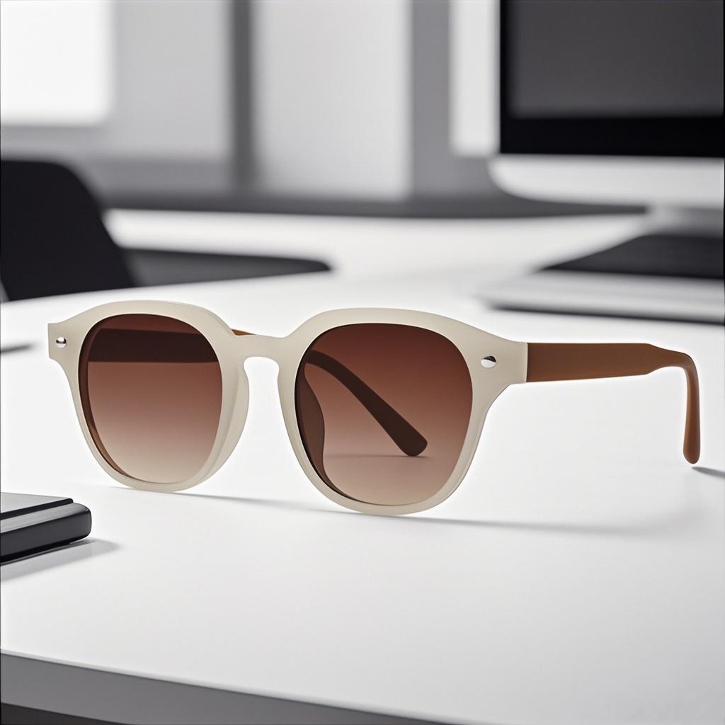 Summer New Retro Modern Double Beam Sunglasses Outdoor Driving Personalized Street Photography Anti Uv400 Sunglasses