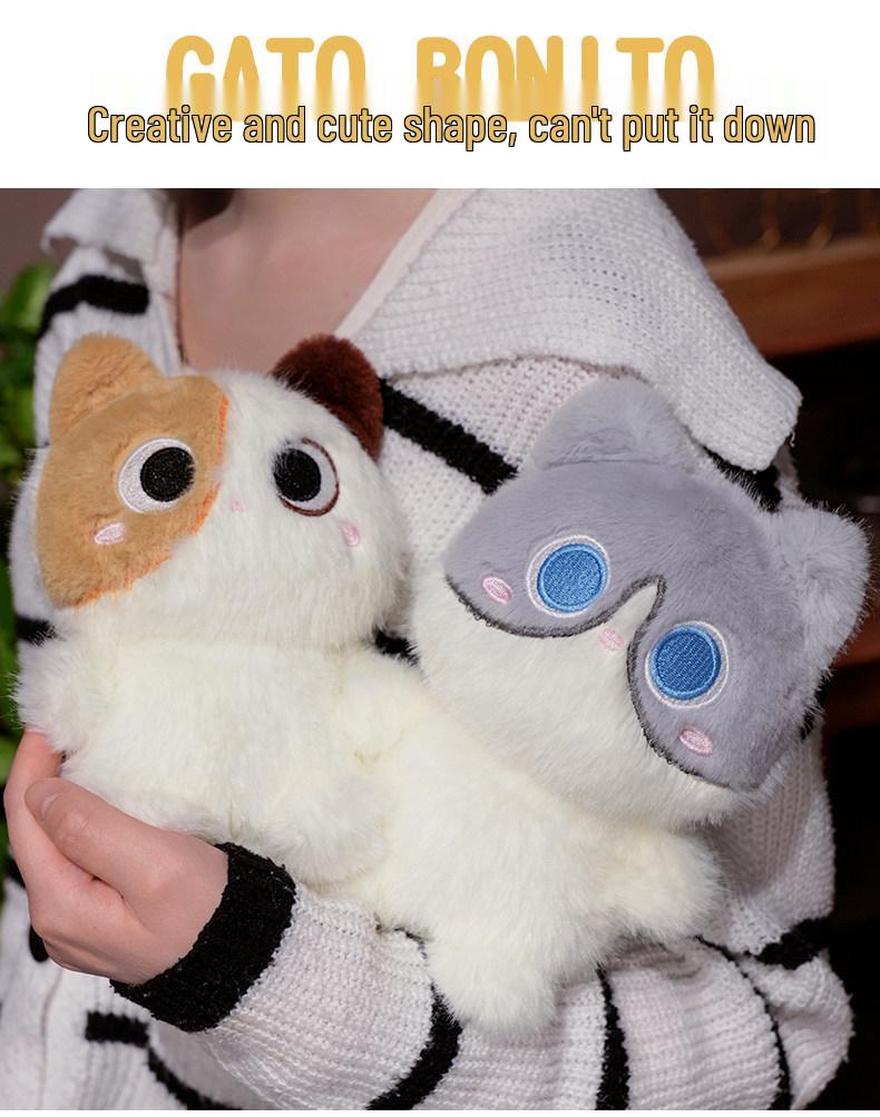 Cute Kitten Plush Toy - Comfort Doll for Girls and Desk Companion