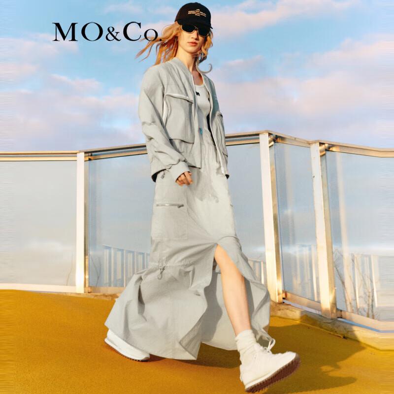 MO&Co. Women's UPF40+ Sun Protection Hooded Baseball Jacket