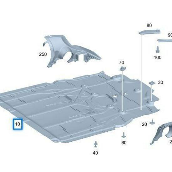Mercedes-Benz GLB W247 Engine Undercar Shield