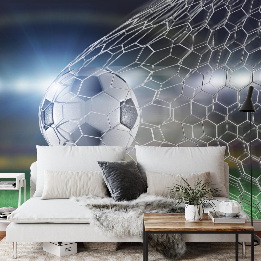 Photomural Soccer Goal 3D Washable Fleece 315x210