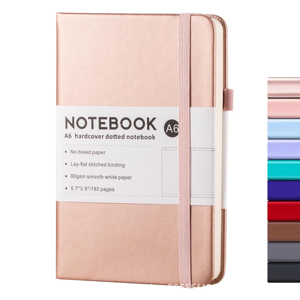 A6 Loose-Leaf Elastic Band Notebook - Customizable Student & Business Diary