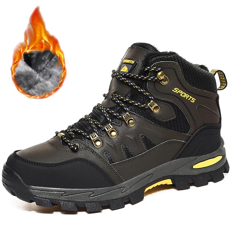 

Новые высокие зимние туфли унисекс, нескользящие, износостойкие, бархатные, теплые походные туфли 46 армия зеленый