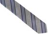 [SIMON CARTER] Simon Carter Paisley Stripe Silk Tie (Gray Silver)