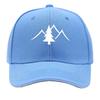 Mountain Pine Forest Camouflage Silhouette Graphic Sandwich Baseball Cap Sun Cap Outdoor Workouts Hat