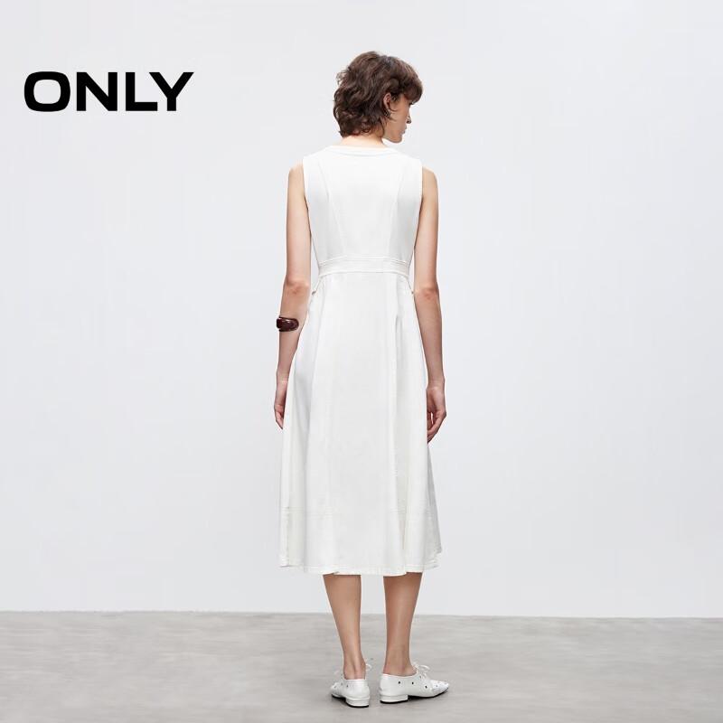 ONLY 2025 Fall Washed Two-Way Zipper Sleeveless Denim Dress