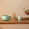 4 Pieces Japanese Matcha Whisk Set Traditional Bowl Stand for Home