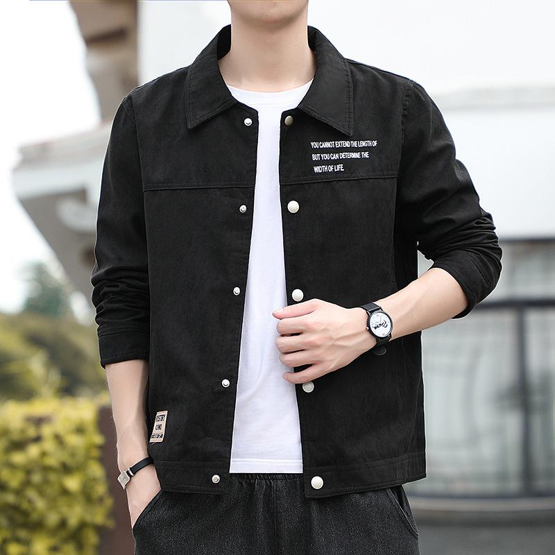 Jackets Men's Autumn and Winter Korean Style Trendy Casual Lapel Retro Workwear Jackets Autumn Thin Jackets