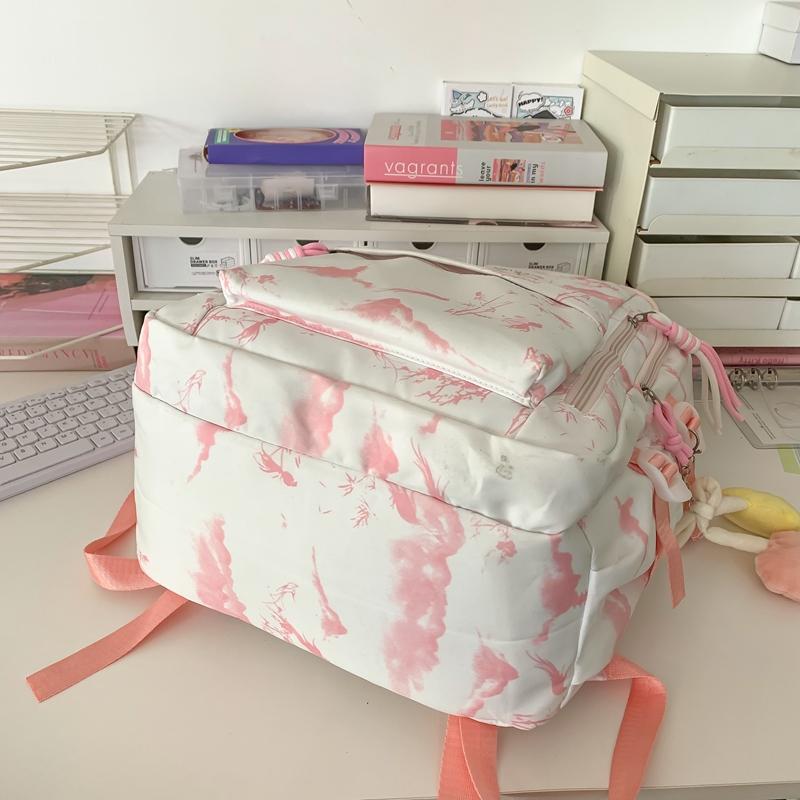 Студенческий школьный рюкзак женский большой вместимости с принтом рюкзак для учеников — фото 13