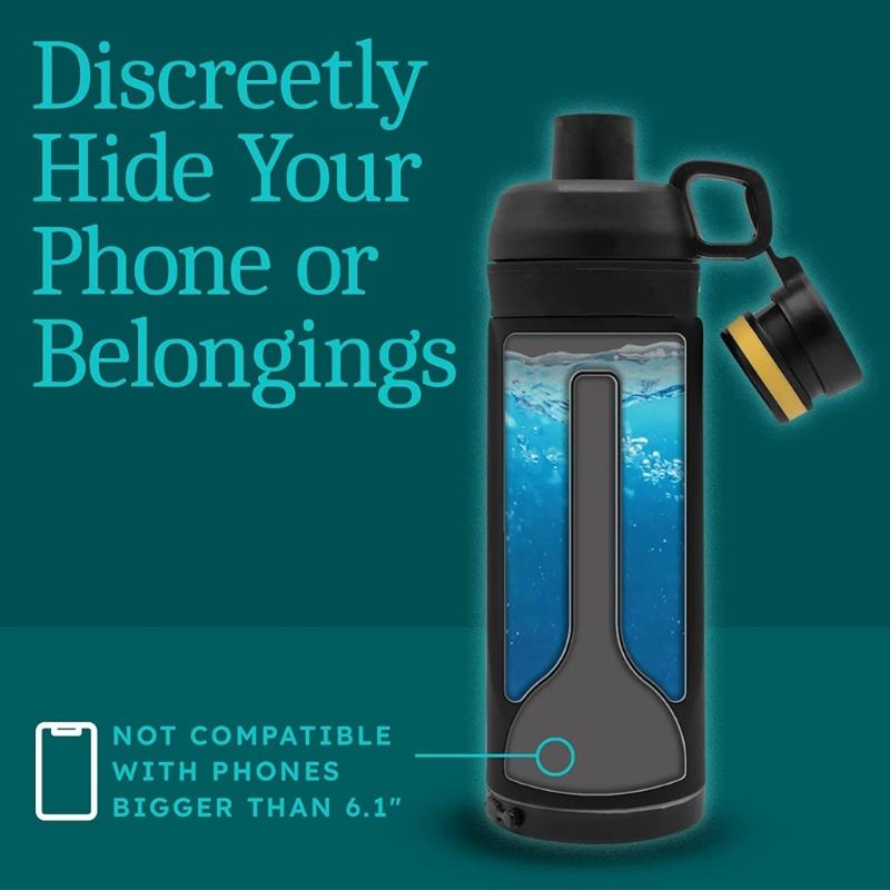Diversion Water Bottle Tumbler Hidden Safe Coffee Mug for Cards Key Cash Valuables Money Storage Compartment Home Travel