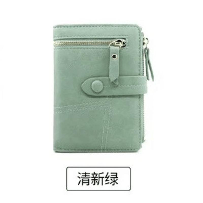 Wallet Small Fresh Zipper Buckle Folding Student Female Coin Purse