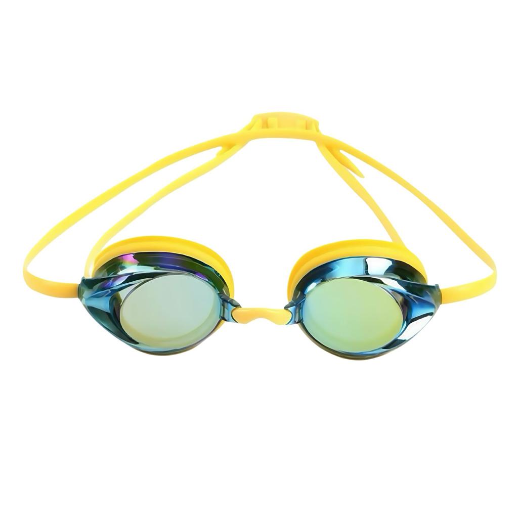 Swimming Goggles for Adults and Swimming Ages 7 and Underwater UV Mirror Soft Shock Adjustable Easy to Nose Ear Storage Case Competitive Unisex