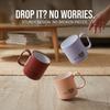 Unbreakable PP Plastic Coffee Mug with Handle Matte Tea Milk Water Cup Tumbler Bathroom Gargle Cups for Kids Office Home