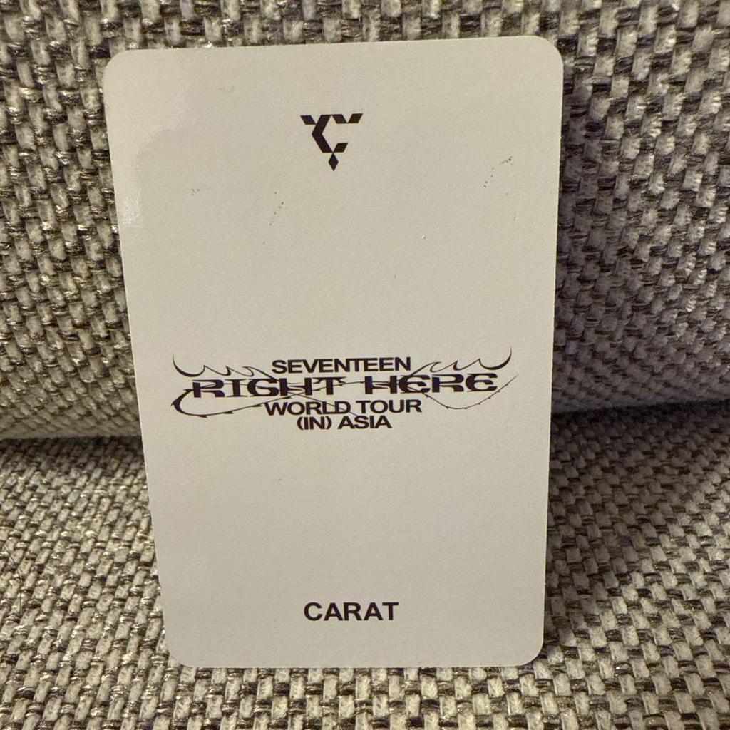 [USED] seventeen singapore caratzone seungkwan