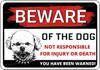 Beware of The Dog  Rottweiler You Have Been Warned Aluminum Sign  Outdoor Yard Warning Perfect for Fence Yard  Home Dec