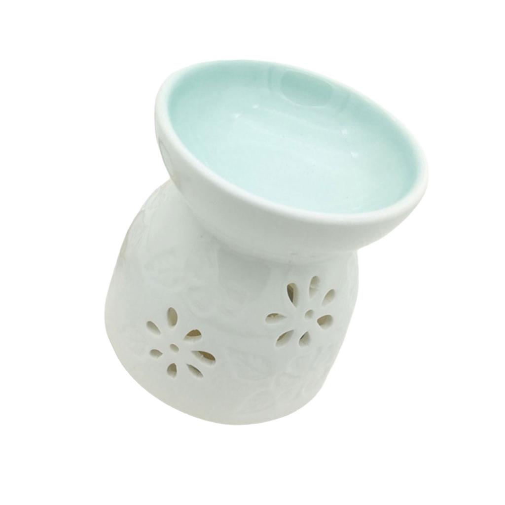 Elegant Essential Oil Burner Ceramic Incense Burner Candle Holder for Bedroom Living Room or Bathroom Ambiances