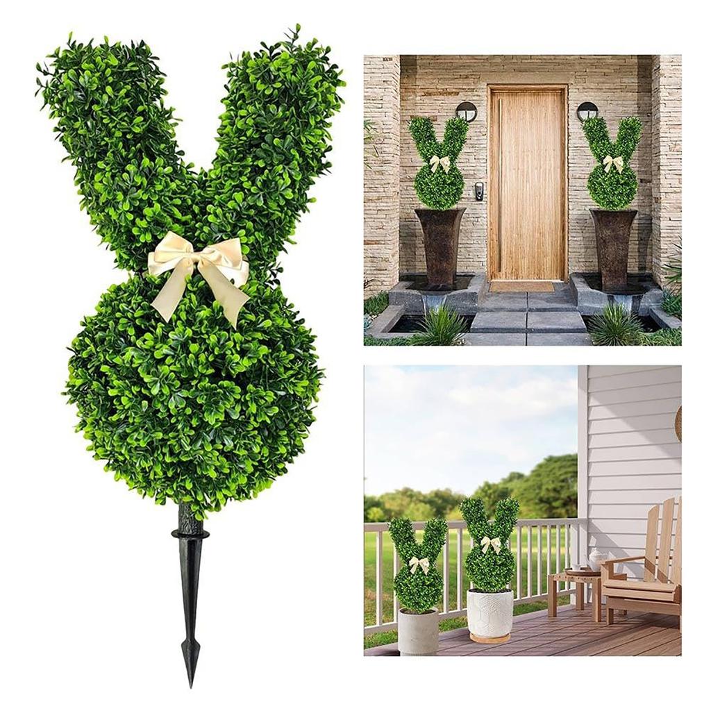 - Shape Plants, Artificial Green Plants, Suitable For Easter Porch Decoration Outdoor Indoor