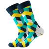 Striped multicolor street skateboarding funny socks for men and women