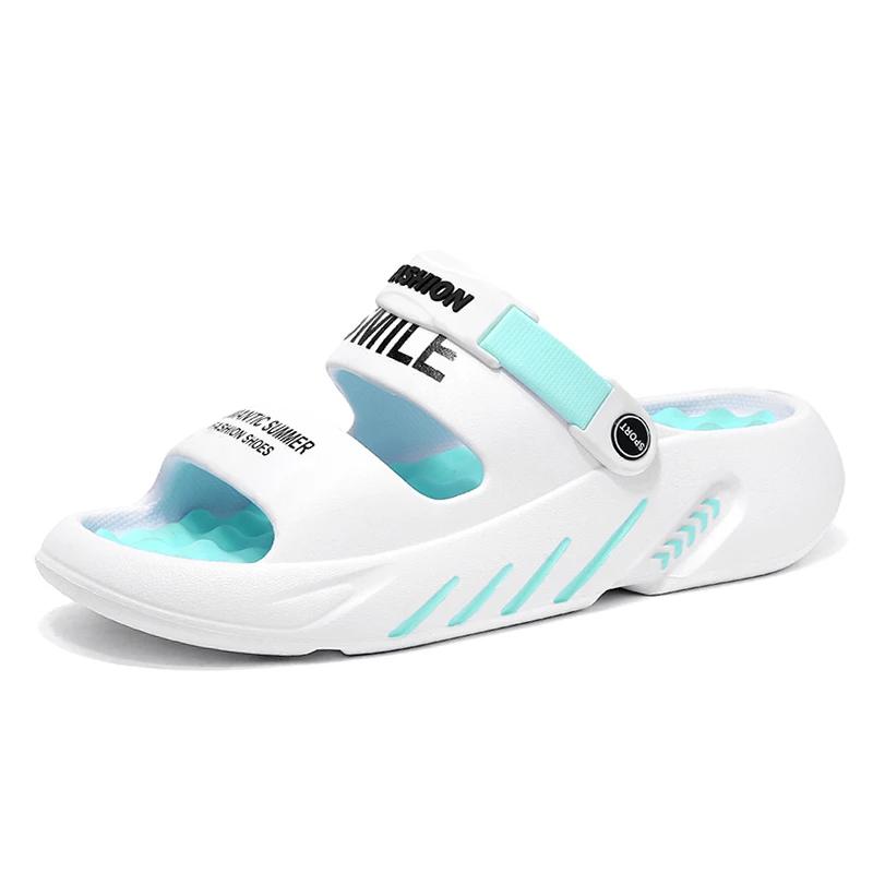 

Массажные мужские тапочки летние дышащие сандалии из ЭВА сандалии двойного назначения для мужчин легкая обувь Sumer для мужчин большие размеры 39-48 39-40