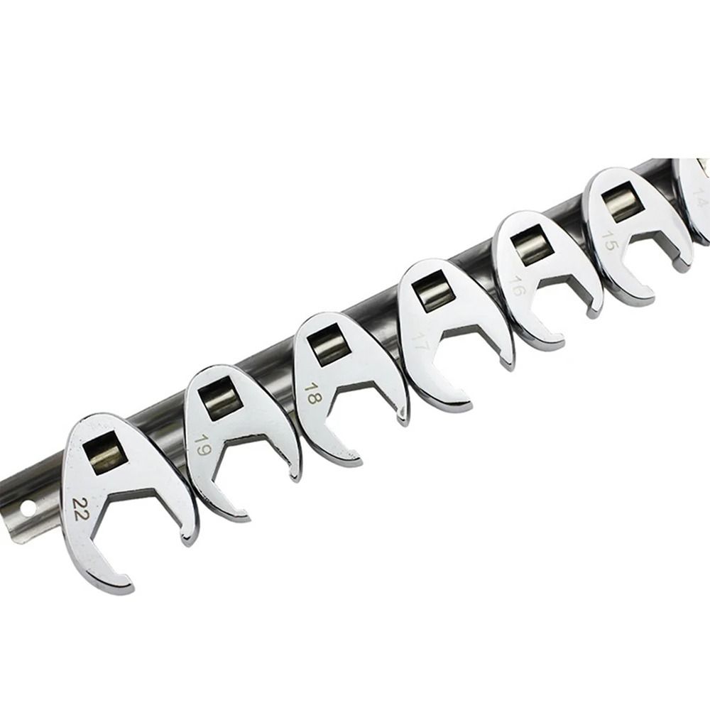 10Pcs/Set 10-22mm Crowfoot Wrenches Metric Foot Horn Wrench Head For Torque Wrench Keys Set
