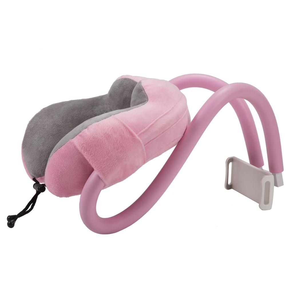 Poduszka w kształcie litery U z uchwytem na telefon komórkowy Podpórka dla leniwych Poduszka do drzemki Pianka memory Poduszka na kręgosłup szyjny Szyję Stojaki na tablet i komputer