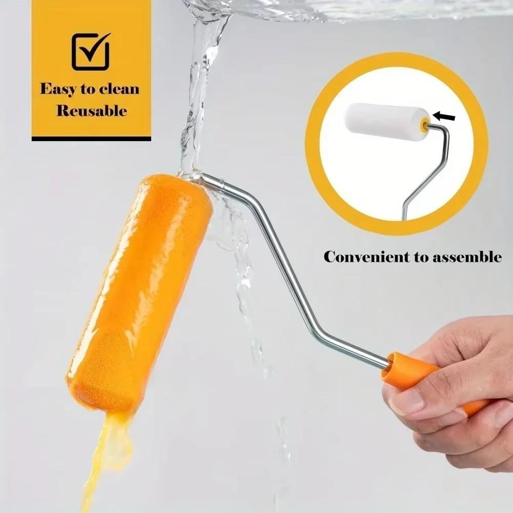 Dense Bristles Paint Roller Sleeves 4/6 Inch Roller Wall Paint Roller For Cabinets