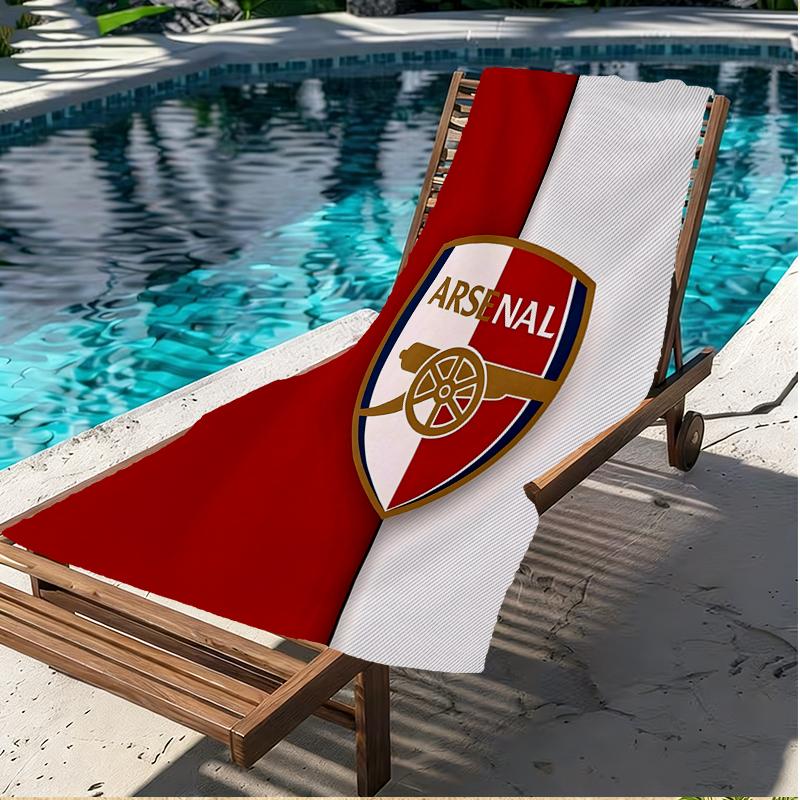 Football Team Print Beach Towel, Versatile Lightweight Absorbent Beach Towel for Pool Surf Yoga Bathroom, Perfect Birthday Holiday Gift