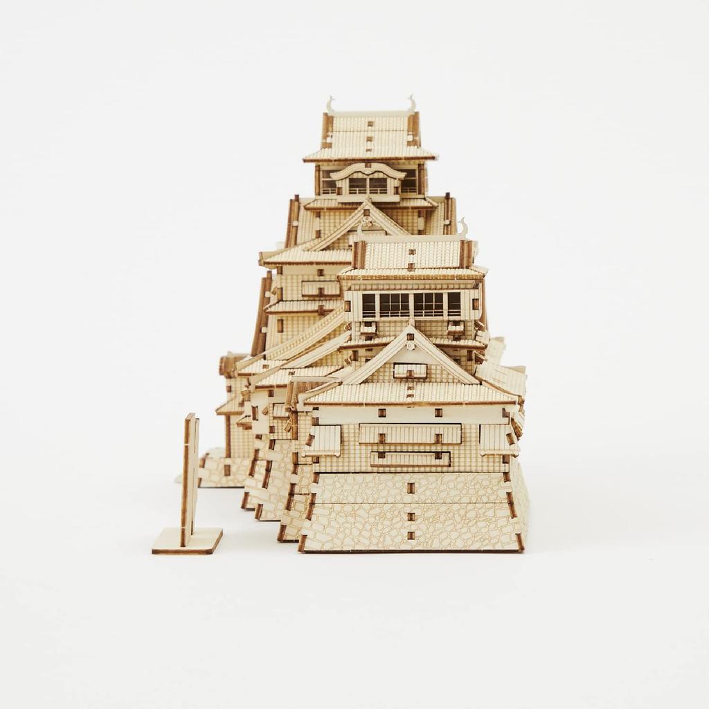New Kumamoto Castle Kumamon 3D Wooden Puzzle DIY Craft Kit for Kids and Adults Alike Educational Toy for Boys and Girls 3D Art and a Great Gift for