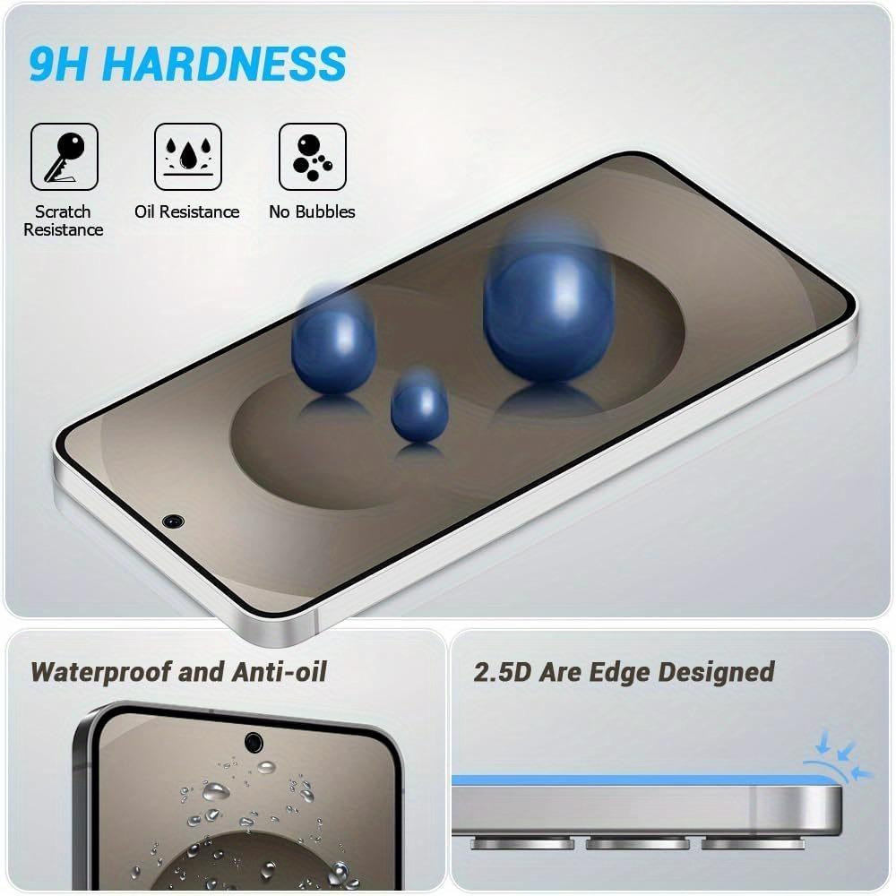 3Pcs Full Cover Tempered Glass for Samsung Galaxy S26 S25 S24 S23 Ultra S22 S21 Plus S23 S24 S25 FE Ultra Clear Screen Protector
