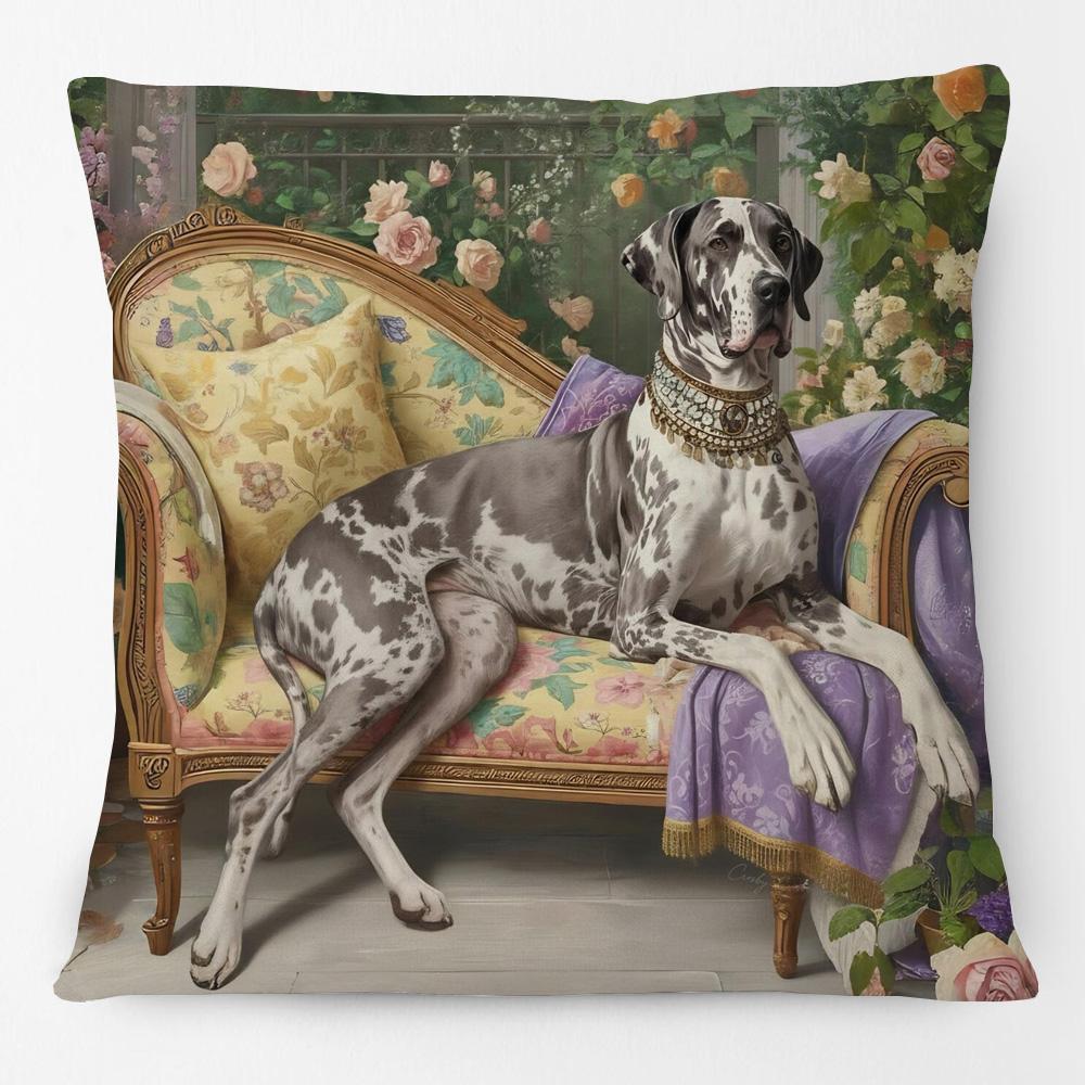 Dalmatian Labrador Retriever Dachshunds Sausage Dog Print Decor Sofa Cushion Cover Pillowcase