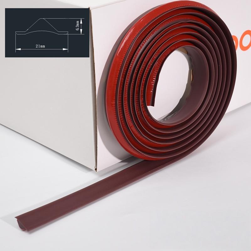 

1pc 1m/2m PVC Wall Gap Decorative Soft Line Self-Adhesive Interior Corner Decor Strip Concave Decor Line Ceiling Baseboard 1M темный кофе