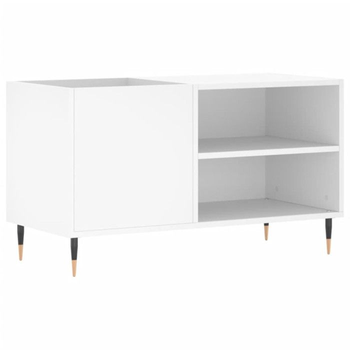 VidaXL Armoire à disques blanc 85x38x48 cm bois d'ingénierie 831692