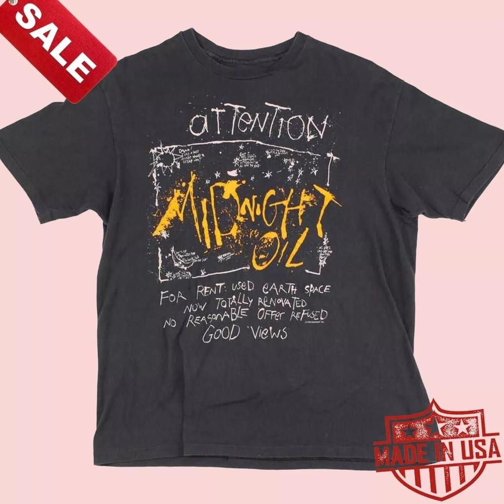 New Midnight Oil 1988 album Gift For Fans Unisex S-5XL Shirt 1LU570 Unisex T-Shirt L