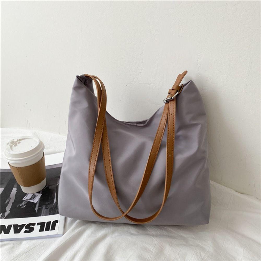 Large Capacity Pillow Shoulder Bag Pillow Bag Tote Bag Fashion PU Dumpling Bag Streetwear