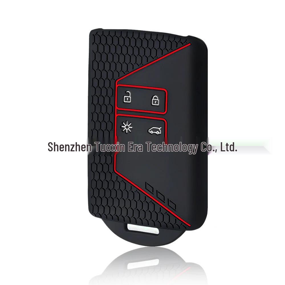 4-Button Silicone Car Key Cover for Renault Koleos, Kadjar, Duster