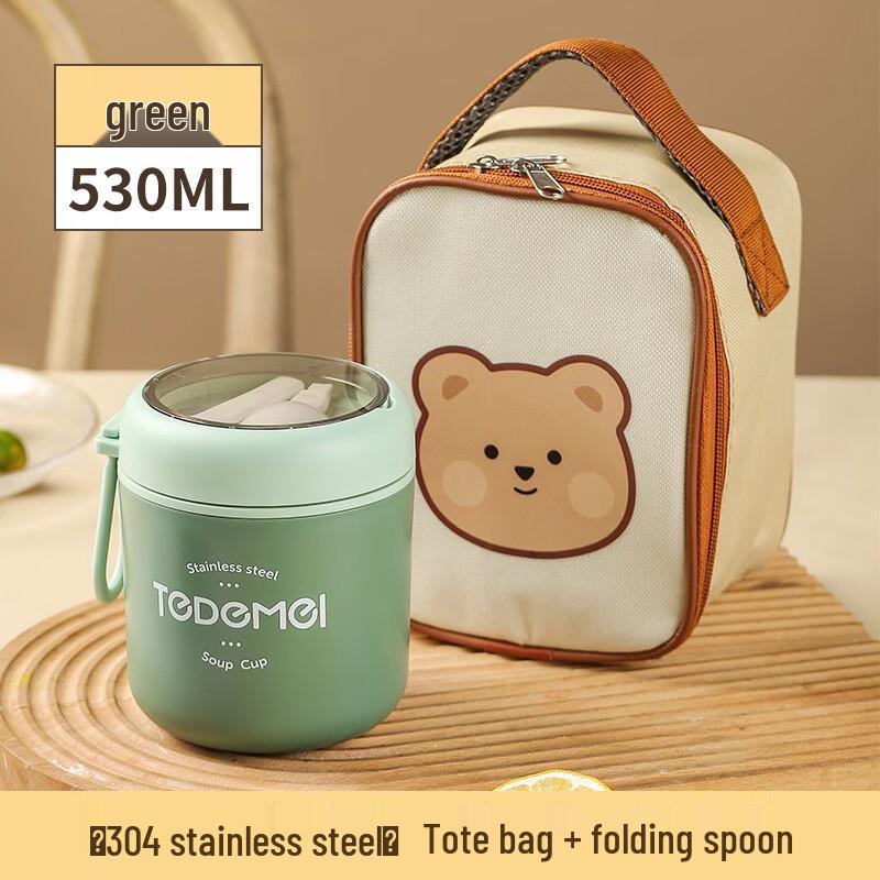 LEXIAOMAN 304 Stainless Steel Portable Soup Cup