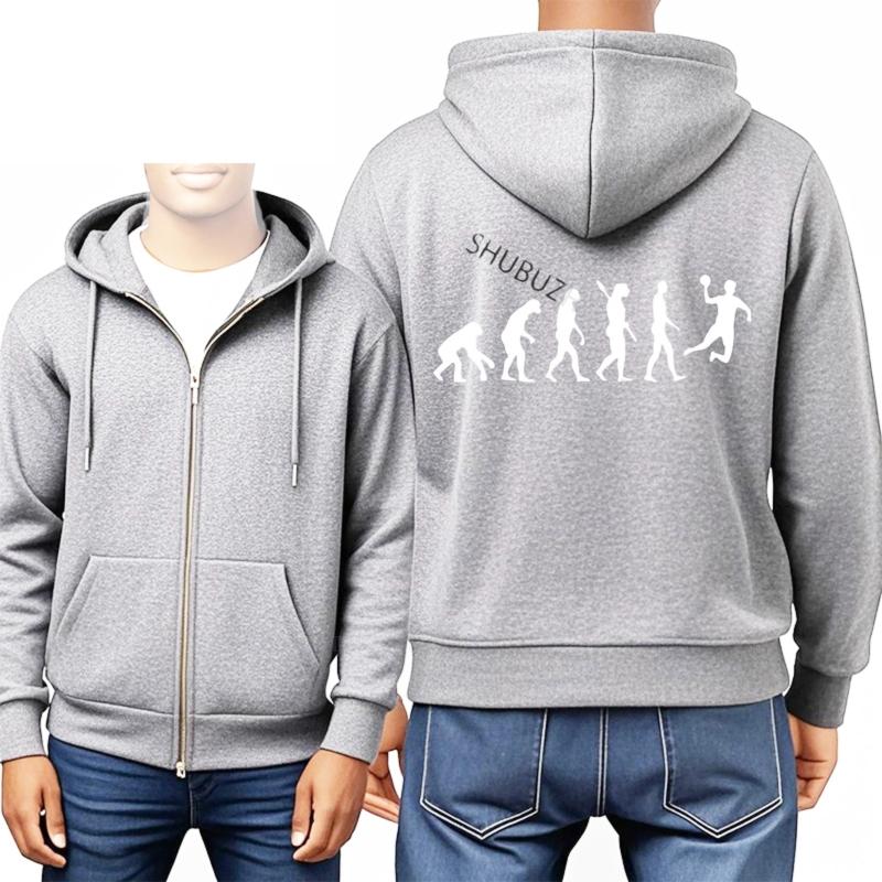 

Autumn Warming Hoody Mens Brand Zipper Male Gift Tops Handball Basketballs Theme Hand Ball Men Loose For Him Plus Size Hoodie S