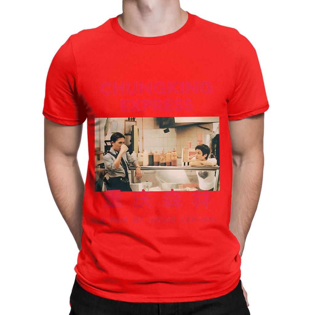 Casual TShirt Summer Wong Kar Wai Movie Hip Hop T Shirts Pure Cotton Tee Shirt for Male Aesthetic Cheap Short Sleeve Tops