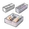 Foldable Underwear Storing Box Home Use Storage Drawer Divider Mesh Grid Organizer for