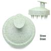 Eco-Friendly Wheat Straw Scalp Massager: Soft Rubber Shampoo Brush for Men & Women